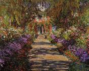 克劳德莫奈 - Pathway in Monet's Garden at Giverny